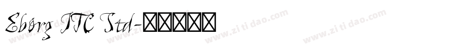 Eborg ITC Std字体转换